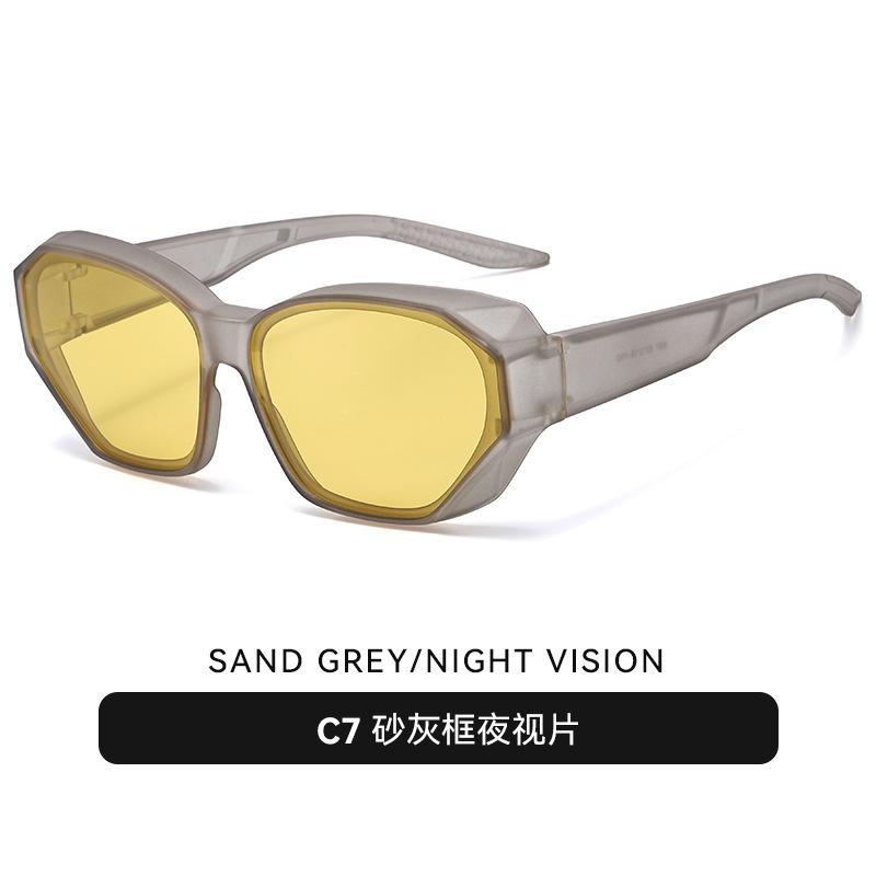 TR90New polarized sunglasses for women, with a polarized inner lens for nearsightedness, offering UV protection and a two-in-one design, ideal for