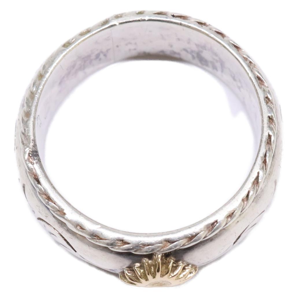 ARIZONA FREEDOM R-45a SILVER K18 Small Sun God Arabesque Ring Ring Silver / Yellow GoldUsed