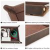 Creatieve Valet Tray van Echt Leer met Draadloos Opladen voor Telefoon Sleutel Munt Pen Bureau Opbergruimte Diverse Spullen Kist Doos Ornamenten