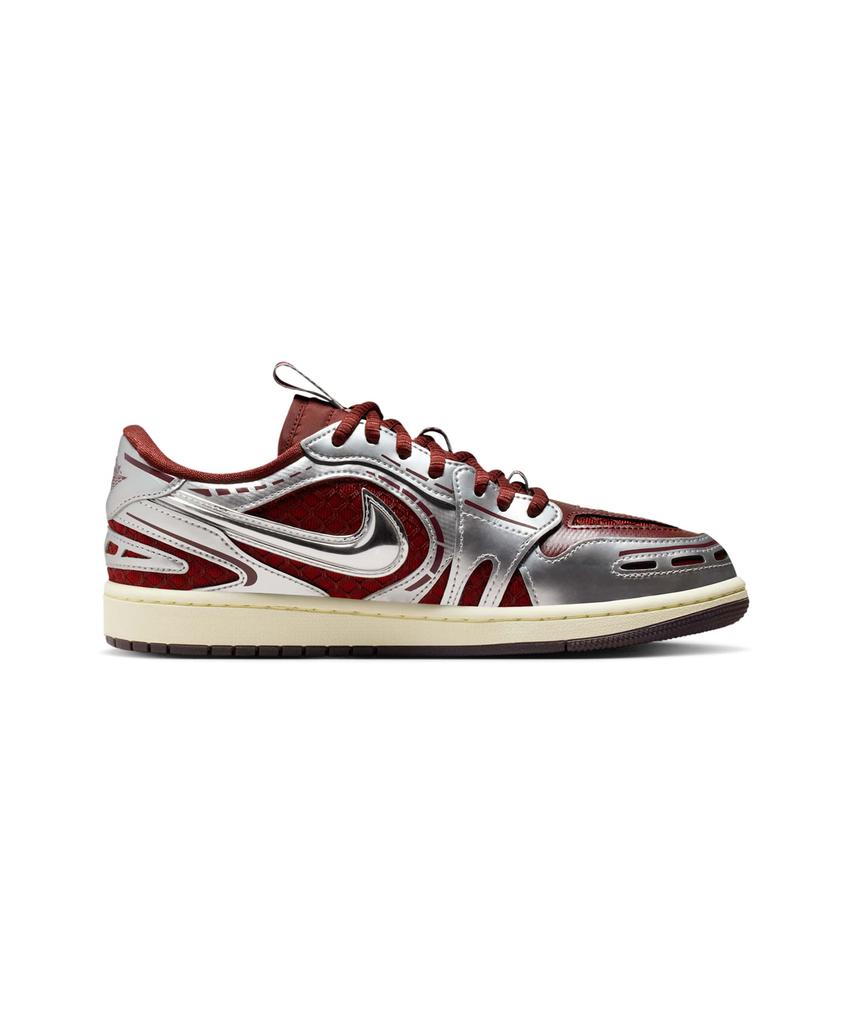 Nike Air Jordan 1 Low Method Of Make W - Dark Team Red:Metallic Silver:Coconut Milk / Hq2186-600