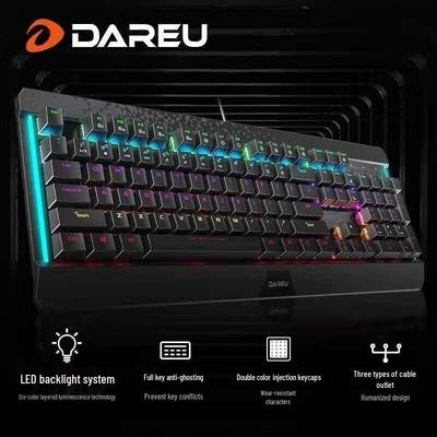 DAREU LK169 Wired Mechanical Gaming Keyboard with Wrist Rest