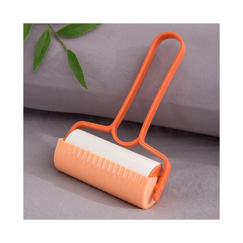 4PCS Lint Roller Pet Hair Remover Quick Hair Removal for Clothes and Furniture Orange