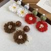 Sweet Daisy Flower Earrings Temperament Bohemia Dangle Earrings Flower Crochet Earrings  Daily