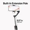 hohem iSteady V3 Ultra AI Auto Tracking Smartphone Gimbal Stabilizer 3-Axis with 1.22 inch Smart Touch Color Screen Composite Fill Light Wireless