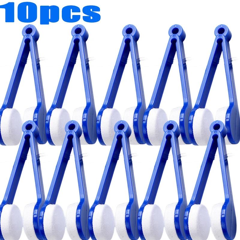 10-1pcs Portable Multifunctional Glasses Cleaning Rub Eyeglass Sunglasses Spectacles Microfiber Cleaning Brushes Wiping Tools