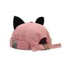 Cute Kids Brimless Hat with Cat Ears Solid Color Design Perfect for Outdoors and Breathable