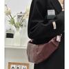 New croissant croissant bag niche breast fanny pack versatile single shoulder leather bag female messenger bag dumpling bag