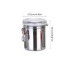 Multifunctional Steel Canister Set Steel Kitchen Storage Container Food Storage Sealed Canister with Clear Lid