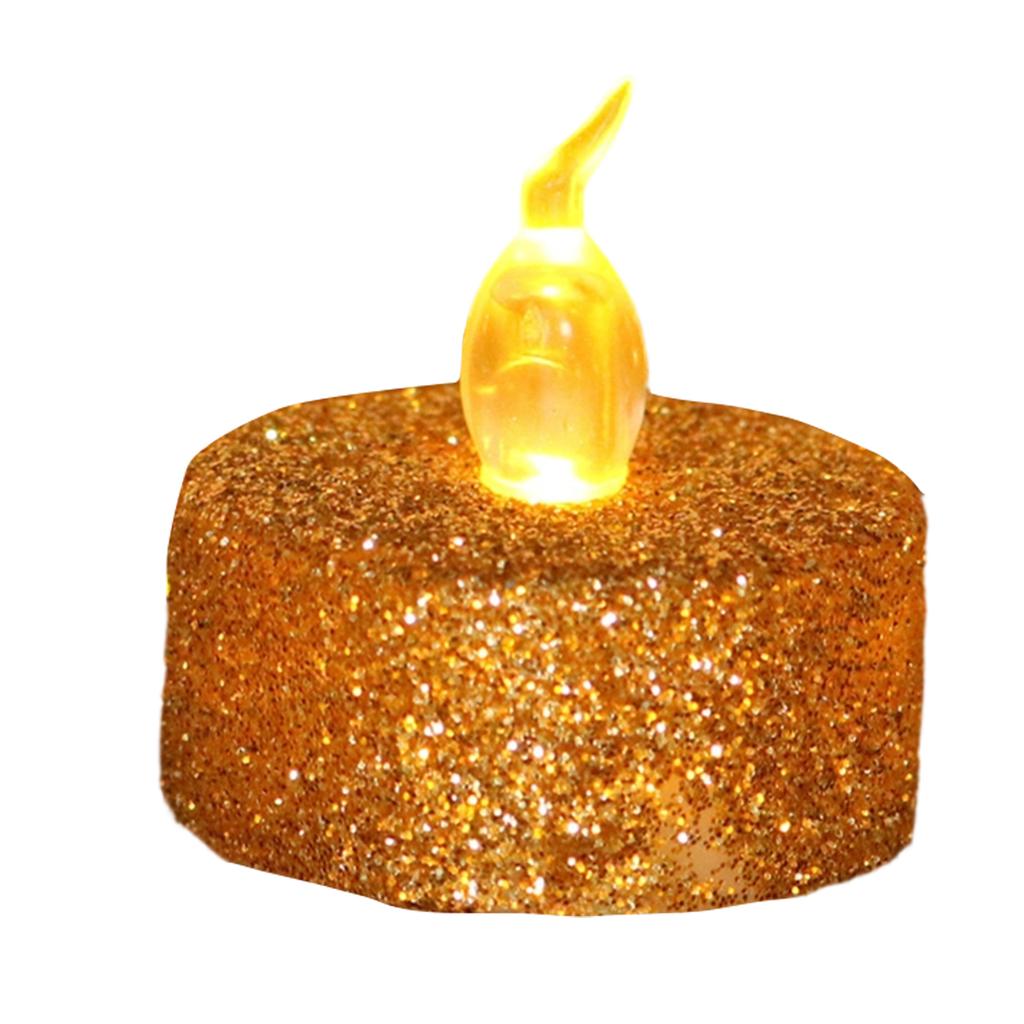 LED Flameless Candle with Yellow Flickering Light and - for Home Decor