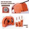 Multi-Functional 2-16mm Drill Bit Sharpener with 3 Locator Guides, Manual Drill Bit Grinding Tool for Grinding and Polishing