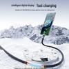 120W Fast Charging Dual Type-C Data Cable with Smart Display for Apple & Huawei Laptops
