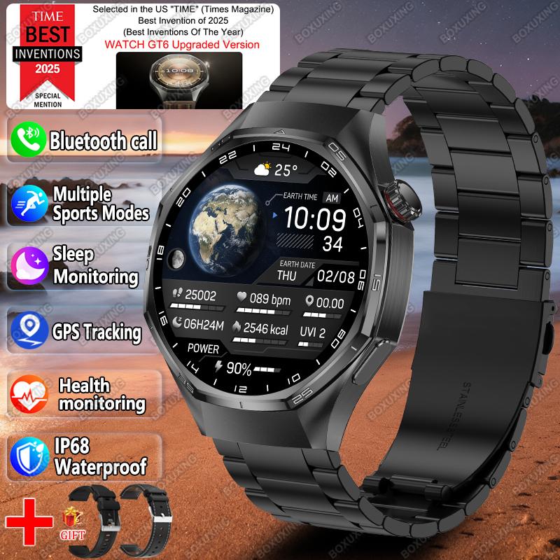Global Version Watch 6 Pro New Smart Watch Men  Screen GPS Track Bluetooth Call Waterproof Sports Heart Rate Smartwatches