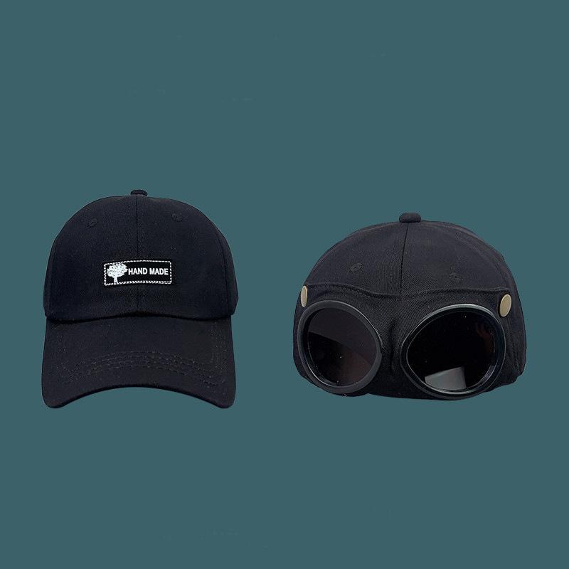 Men'S Hat Trendy Backwards Glasses Baseball Cap Women'S Street Style Baseball Cap