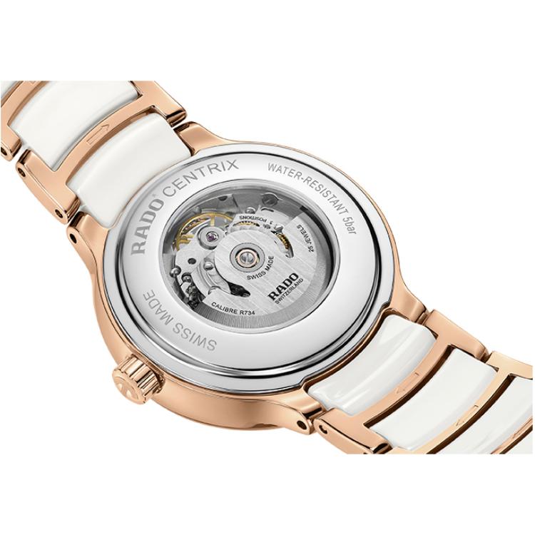 RADO Radar Crystal Collection Automatic Mechanical Movement Skeleton Mechanical Watch Women's Watch Swiss Watch White Dial R30029922