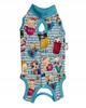 Postoperative Clothing for Cat and Dog Size Comfortable Apron Blue Cats