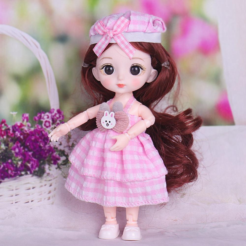 

13 подвижных суставов Милая кукла BJD с одеждой с одеждой Подвижные суставы Мини-кукла-девочка Подарок для девочки style B