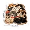 Washable Cat Print Rug Plush Carpet New Bedside Rug  Home Decoration