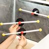 Wall Mounted Towel Rack Strong Load-bearing Waterproof Easy Installation Space-Saving Towel Holder Bathroom Organizer