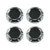 Uxcell Wheel Center Caps, Compatible, Rust-Resistant, Universal Hub Caps, Plastic, Silver Tone, 6 Clips, 68mm Outer Diameter, Pack of 4