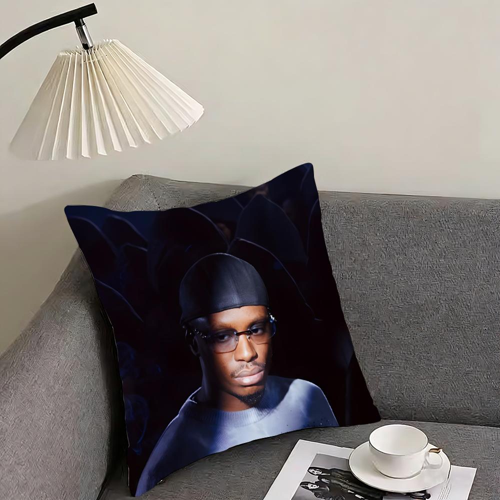 

WWerenoi Rapper Cushion Cover Pillowcase Ultra Soft Skin Friendly Fabric Cloud Like Comfort Concealed Zipper 30x30cm