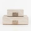 Retro Italian Leather Box, Light Luxury Decorative Storage Chest for Home Soft Furnishing Display, Multifunctional Vanity Shelf