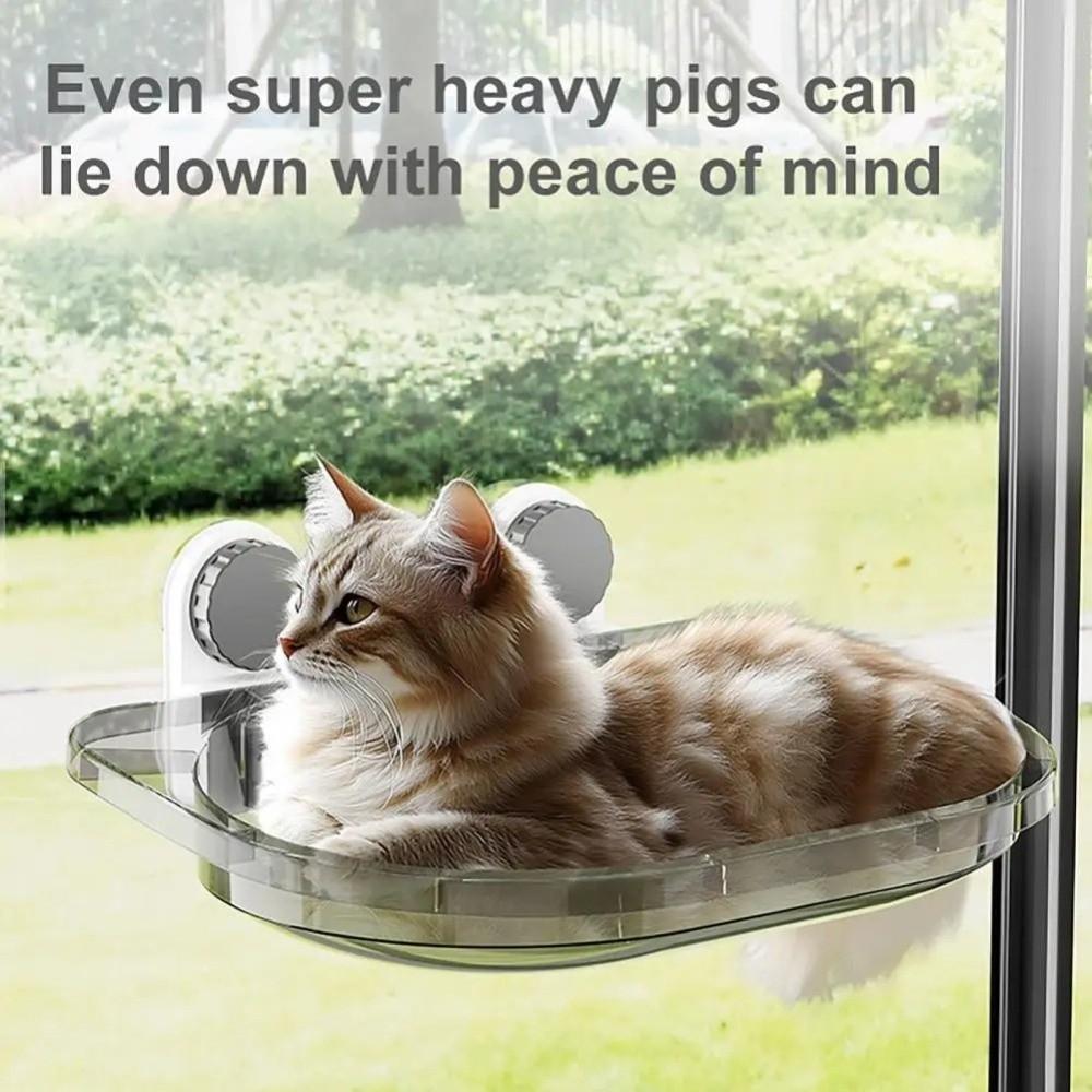 Detachable Cat Hammock No-punching Securely Mounted Cat Window Perch Easy Installation Stable Space Capsule Cat Bed Indoor