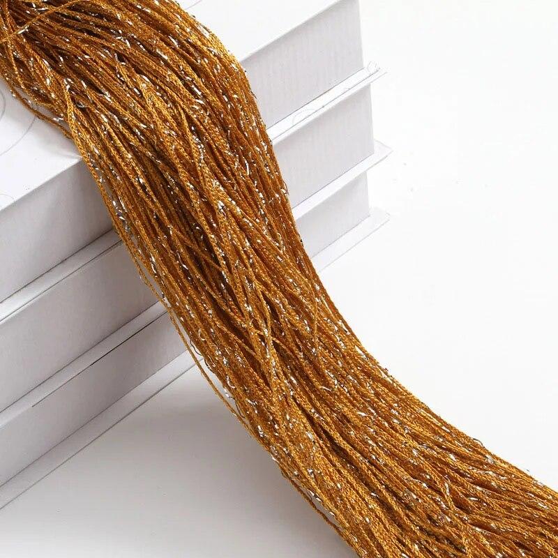 1x2m Snur sclipici Ieftin Perdele de ușă Mărgele despărțitoare de cameră Cu margini țesătură din poliester Panou fereastră 1 bucată