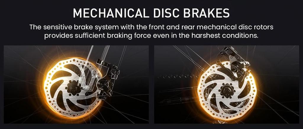 אופניים חשמליים FENGQS Q8 מנוע 750W סוללה 48V17.5Ah צמיגים 27.5*2.1" מהירות מקסימלית 50 קמ"ש טווח מקסימלי 85 ק"מ בלמי דיסק מכניים