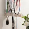 Racket Storage Rack Non Perforated Door Rear Rack Home Storage Hanging Shelf No Hole Hanging Shelf