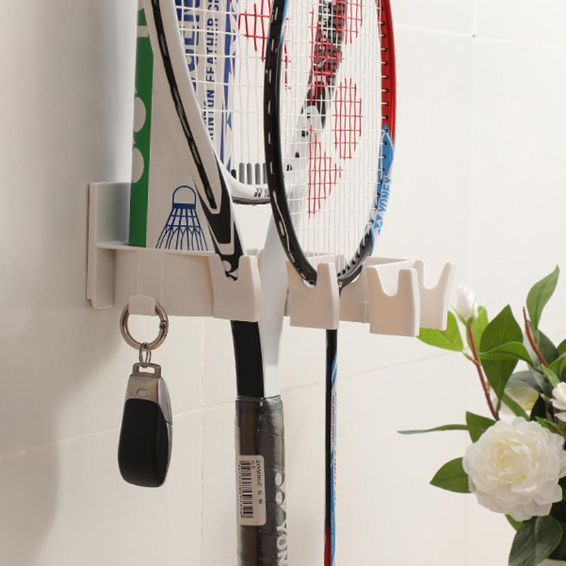 Racket Storage Rack Non Perforated Door Rear Rack Home Storage Hanging Shelf No Hole Hanging Shelf