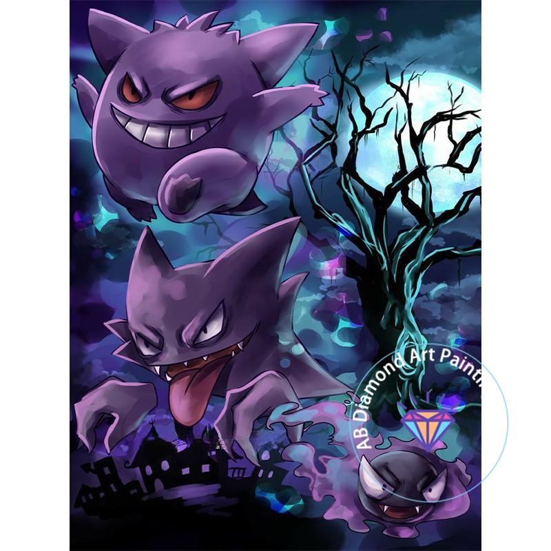 

Pikachu Bulbasaur Diamond Painting Kit 5D DIY Diamond Embroidery Cross Embroidery Handmade Art Exquisite Gift Home Decoration 20x30 Square