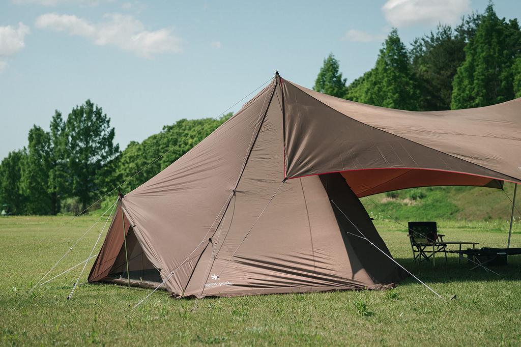 Tenda de extensão de lona limitada para o festival Snow Peak Peak 2023, primavera, 4 para 4 pessoas [edição Snow] FES-433
