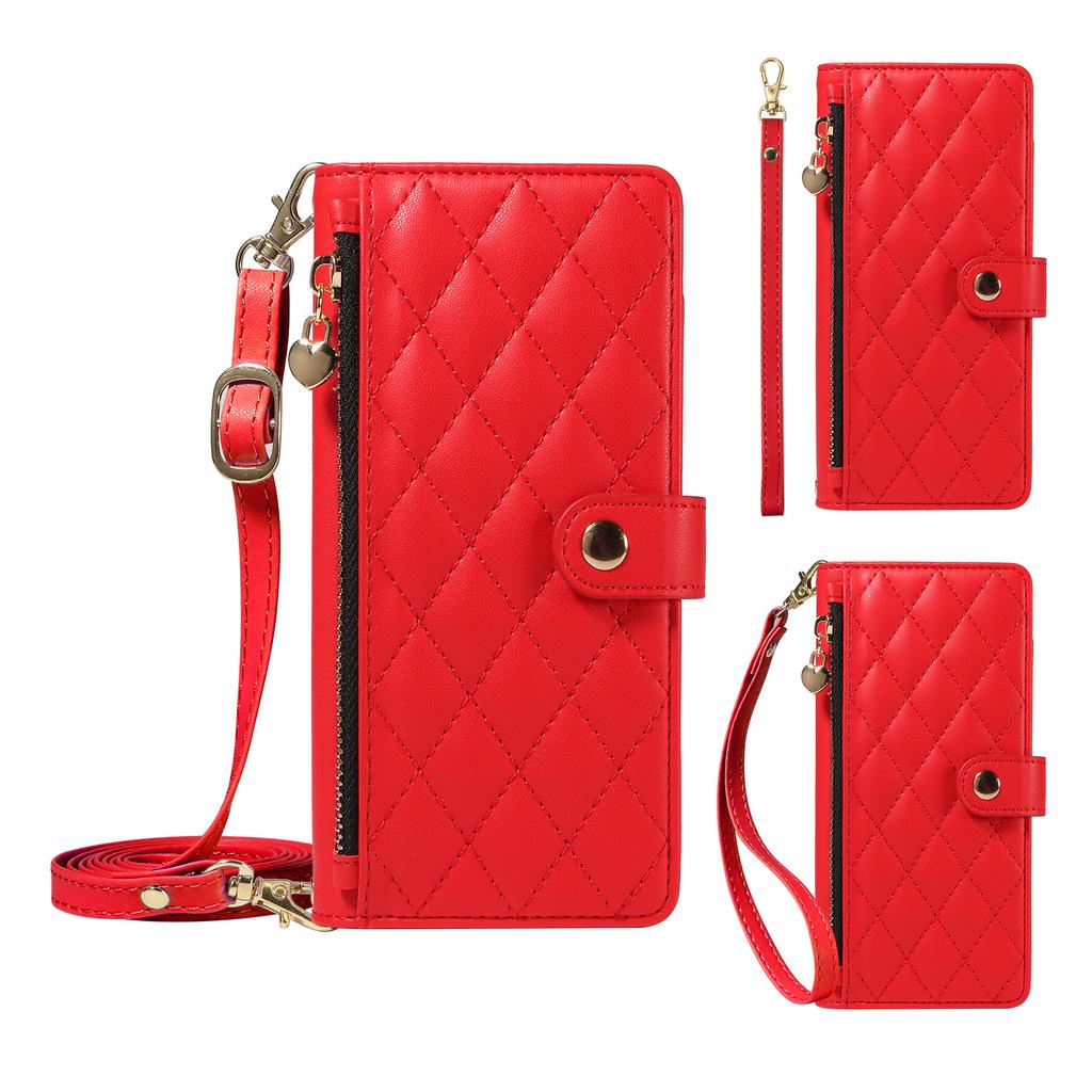 For Google Pixel 9 Pro XL 9 8 7 Pro 6A Wallet Case with Card Holder, Flip Folio Book Shockproof Case Cover with Crossbody Strap
