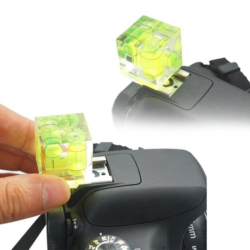 Spirit Level  Shoe Camera Level 3 Axis Bubble Spirit Level For Canon Nikon Olympus Pentax Digital And Film Cameras