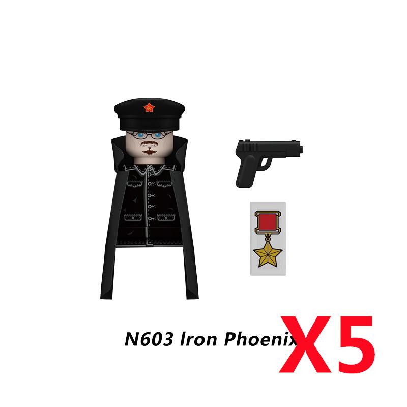 MOC Militär Sowjetischer US-Soldat Figur Baustein Kavallerie Pilot Westlicher Cowboy Detektiv Waffe Schwert Umhang Kinder Spielzeug Geschenk K148