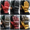 Genuine Leather Motorcycle with Goat Motorcycle Perforated Leather Gloves, Perforated, Breathable, Protectors, Leather, Gloves, (Yellow, LL)