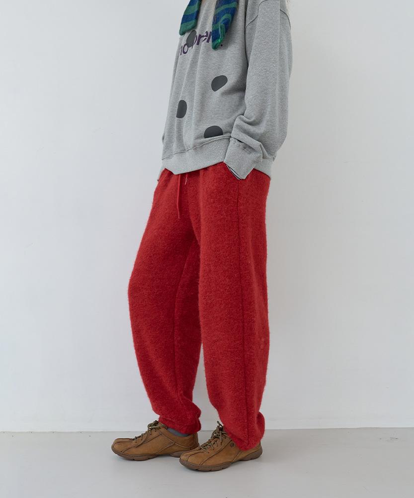 Nokeontencheu 120. Acrylic Terry Pants_Red