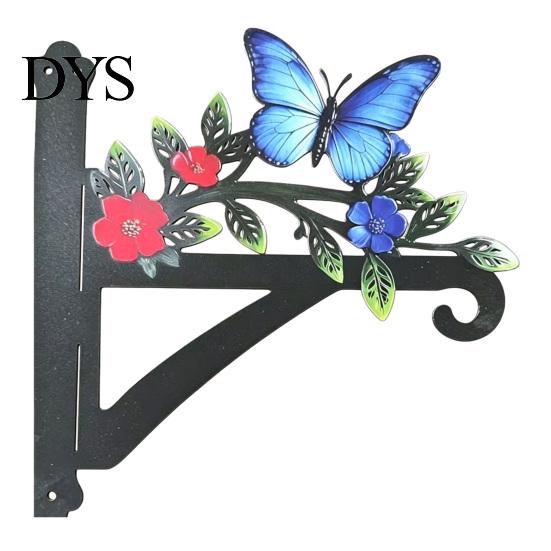 Weather Resistant Wall Hanger Metal Plant Hook Heavy Duty Hanging Basket Bracket Decorative Parrot Decor Cat Flower Butterfly for Planter Lantern Bird
