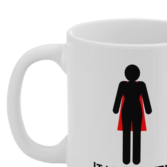 Personalizovaný keramický hrnek pro posílení žen Nikdy to nebyly šaty Motivační hrnek na kávu Trendy nápojové sklo Dárek pro milovníky kávy