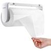 Simpletome Paper Towel Holder with One-Handed Tear, Adaptive Tension Arm, Adjustable Length 24-28cm (White)