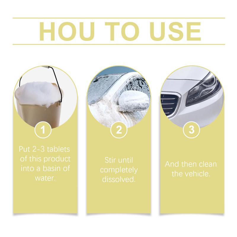 Car Wash Pods 160g Super Concentrate Fast Dissolving Rich Foam Paint Protection and Deep Cleansing for Car Wash Garages