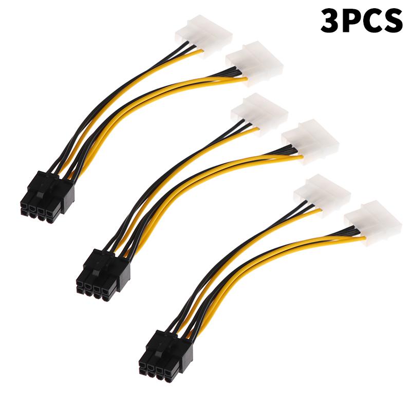 1/2/5 Stück 8-Pin-Grafikkarte Stecker auf Dual 4-Pin Buchse Videokarte Stromkabel Motherboard Stromerweiterungsadapterkabel