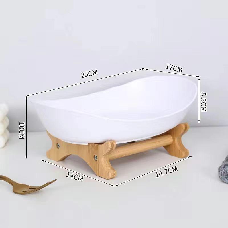 Fruit Plate Household Living Room Coffee Table Light Luxury Plastic Tray Storage Fruit Dessert Table Snack Display Rack