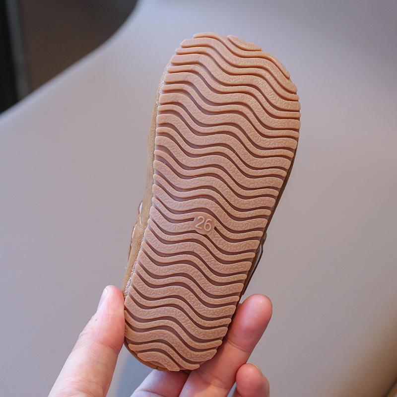 Mockasiner i retro läderstil för flickor - 2025 Vår/Höst Mockaskor med skogstema