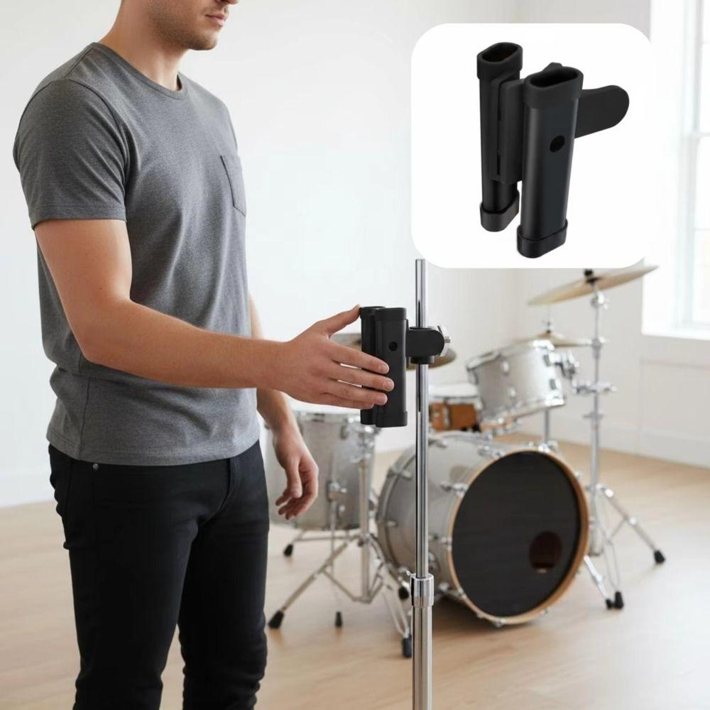 Anti-slip Drumsticks Holder Strong Spring Drumstick Bag Drumstick Container Percussion Parts
