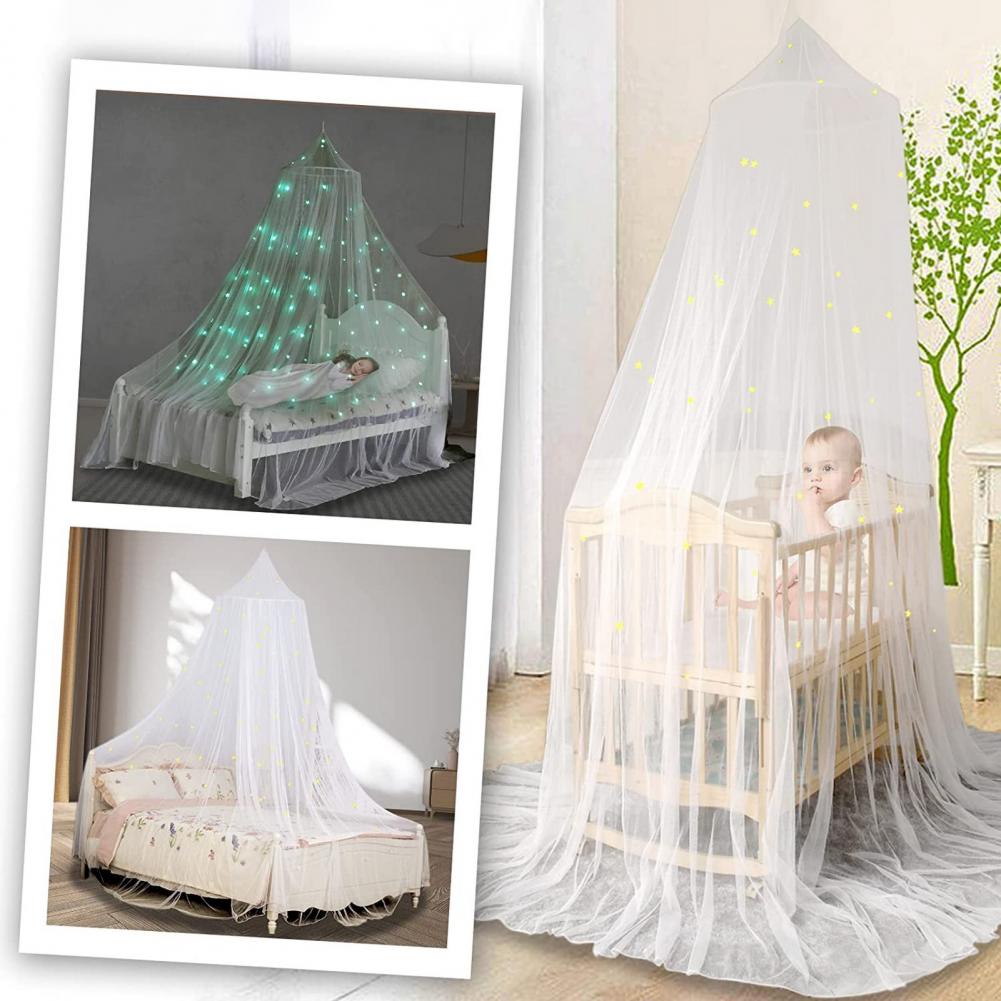 1 Set Bett Baldachin Nützliche Prinzessin Baldachin Bett Mesh Net Waschbar Prinzessin Bett Baldachin
