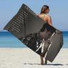Chayanne Dance with Me Beach Towel Microfiber Sand-Free Quick Dry for Pool Gym Shower Camping - Gift Friendly