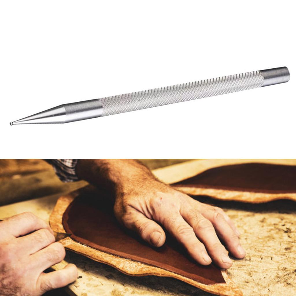 Bolígrafo de Punta Fina para Marcar Cuero Mango Ergonómico Herramienta de Marcado de Línea para Tallado en Cuero para Trabajos de Artesanía en Cuero Costura