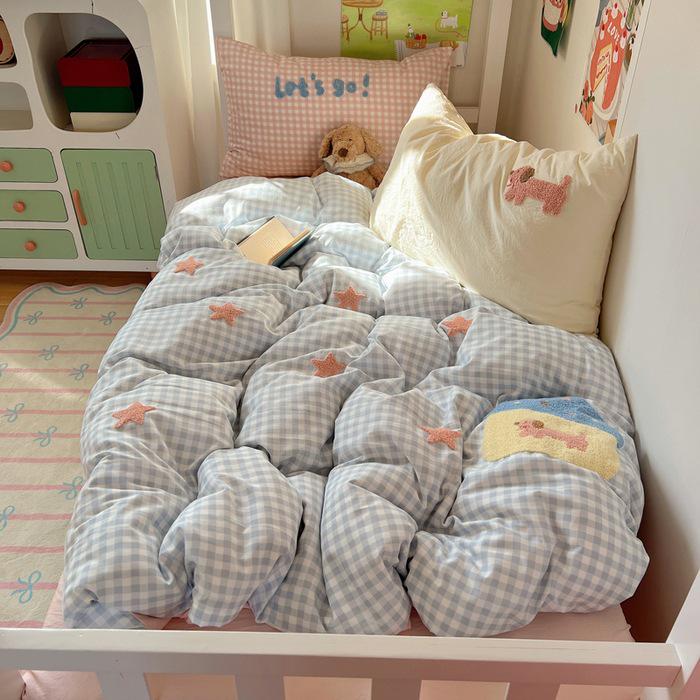 2026 New Student Single Bed Three-Piece Set: Cute and Cool Towel Collection