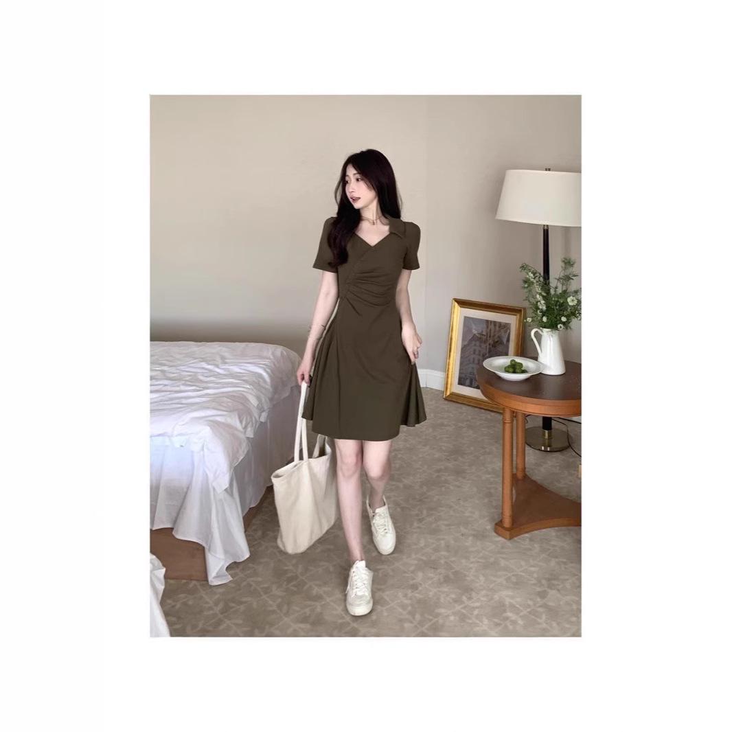 

Sweet & Spicy V-Neck Summer Ruched Waist Bodycon Dress for Women Extra Extra Extra Large армия зеленый